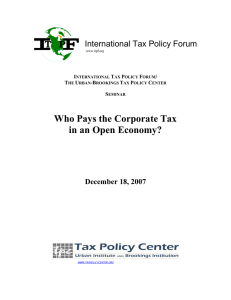 Who Pays the Corporate Tax in an Open Economy?