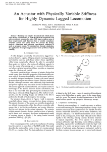 An Actuator with Physically Variable Stiffness for Highly Dynamic Legged Locomotion