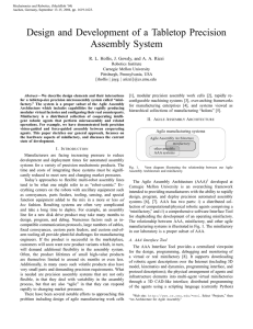 Design and Development of a Tabletop Precision Assembly System