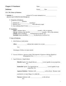 Chapter 13 Notesheets  Solutions