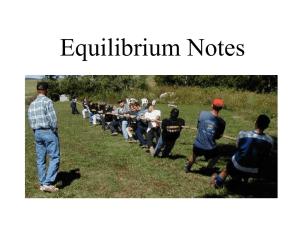 Equilibrium Notes