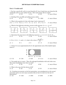 2007-08 Grade 10 CHAMP Math Contest