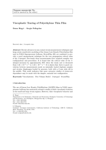 Viscoplastic Tearing of Polyethylene Thin Film