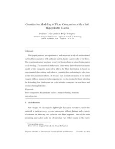 Constitutive Modeling of Fiber Composites with a Soft Hyperelastic Matrix Francisco L´