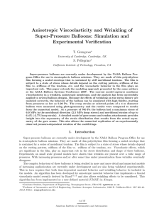 Anisotropic Viscoelasticity and Wrinkling of Super-Pressure Balloons: Simulation and Experimental Verification