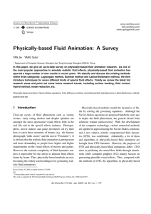 Physically-based Fluid Animation: A Survey