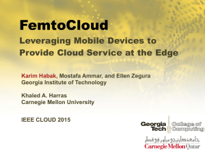   Leveraging Mobile Devices to Provide Cloud Service at the Edge