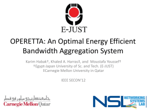 OPERETTA:	An	Optimal	Energy	Efficient Bandwidth	Aggregation	System