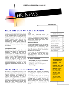 HR News MOTT COMMUNITY COLLEGE September 2005