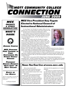 CONNECTION MOTT COMMUNITY COLLEGE JUNE 2009 MCC