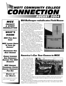 CONNECTION MOTT COMMUNITY COLLEGE AUGUST 2004 MCC