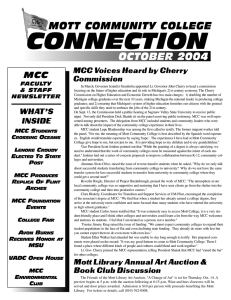 CONNECTION MOTT COMMUNITY COLLEGE OCTOBER 2004 MCC