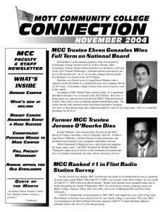 CONNECTION MOTT COMMUNITY COLLEGE NOVEMBER 2004 MCC