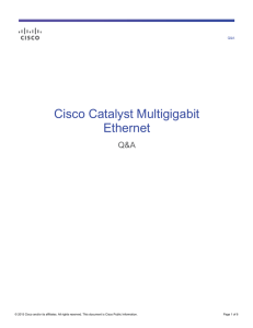 Cisco Catalyst Multigigabit Ethernet Q&amp;A