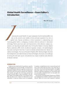 Global Health Surveillance—Guest Editor’s Introduction