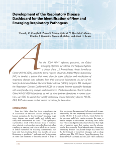 Development of the Respiratory Disease Emerging Respiratory Pathogens