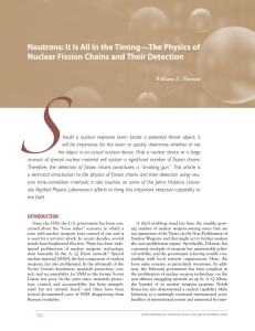 Neutrons: It Is All in the Timing—The Physics of