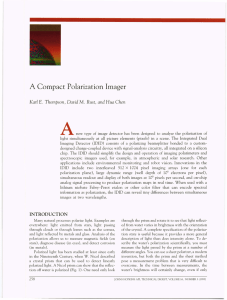 A A  Compact Polarization Imager E. M.