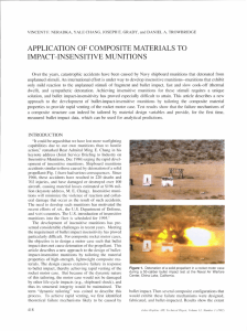 APPLICATION OF COMPOSITE MATERIALS TO IMPACT-INSENSITIVE MUNITIONS