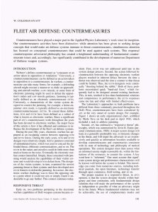 FLEET AIR DEFENSE:  COUNTERMEASURES