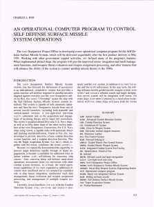 AN COMPUTER PROGRAM TO  CONTROL SELF DEFENSE SURFACE MISSILE SYSTEM OPERATIONS