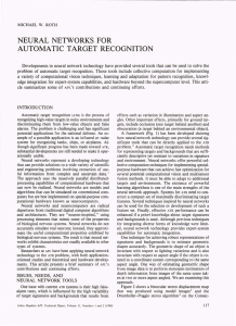 NEURAL  NETWORKS  FOR AUTOMATIC  TARGET  RECOGNITION