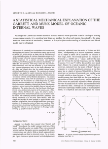 A STATISTICAL MECHANICAL GARRETT  AND INTERNAL EXPLANATION OF THE