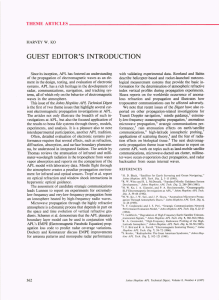 GUEST  EDITOR'S  INTRODUCTION THEMEARTICLES ________________________________________________ _
