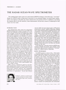 THE  RADAR  OCEAN-WAVE  SPECTROMETER