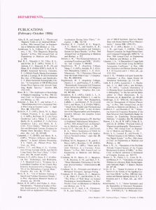 DEPARTMENTS ____________________________________________________ __ PUBLICATIONS (February-October  1986) Proc
