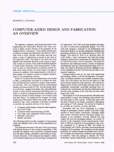 COMPUTER-AIDED  DESIGN  AND  FABRICATION: AN  OVERVIEW