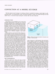 CONVECTION  AT  A . ICE  EDGE