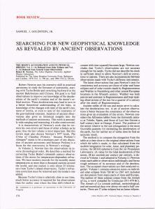 SEARCHING FOR NEW GEOPHYSICAL KNOWLEDGE BOOKREVIEW ____________________________________________________ _