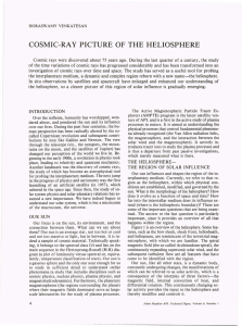 COSMIC-RAY  PICTURE  OF  THE  HELIOSPHERE