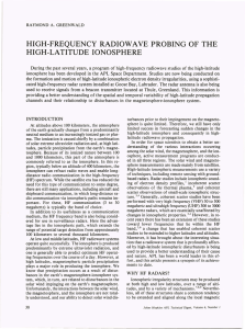 HIGH-FREQUENCY  RADIOWA VE  PROBING  OF  THE