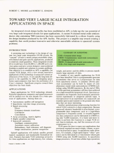 TOWARD VERY LARGE SCALE INTEGRATION APPLICATIONS  IN  SPACE