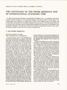 THE  CENTENARY  OF  THE  PRIME ... OF  INTERNATIONAL  STANDARD  TIME