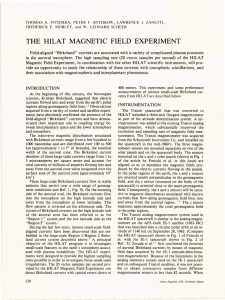 THE  HILAT  MAGNETIC  FIELD  EXPERIMENT