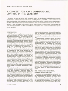 A  CONCEPT  FOR  NAVY  COMMAND ... CONTROL  IN  THE  YEAR  2000