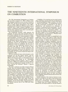 THE  NINETEENTH  INTERNATIONAL  SYMPOSIUM ON  COMBUSTION