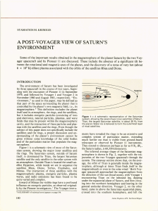 A  POST-VOYAGER VIEW OF SATURN'S ENVIRONMENT