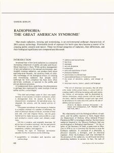 RADIOPHOBIA: THE  GREAT  AMERICAN  SYNDROME