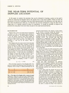THE  NEAR-TERM  POTENTIAL  OF DOPPLER  LOCATION