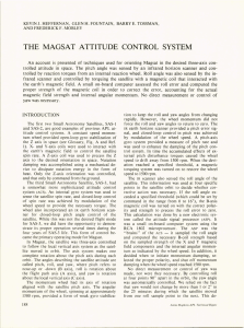 THE  MAGSAT ATTITUDE  CONTROL  SYSTEM