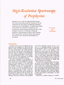 High-Resolution of Porphy Spectroscopy rins