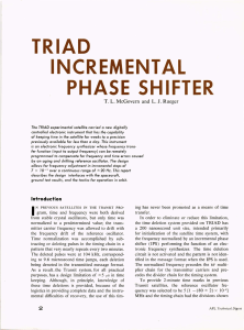 TRIAD INCREMENT AL PHASE  SHIFTER