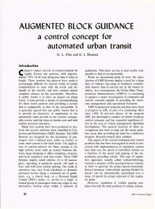 C AUGMENTED  BLOCK  GUIDANCE automated  urban  transit