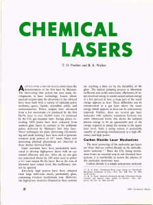 CHEMICAL LASERS A T.
