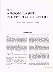 AN ARGON  LASER PHOTOCOAGULATOR L