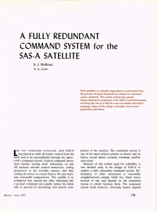 A  FULLY  REDUNDANT COMMAND  SYSTEM the SAS-A  SATELLITE